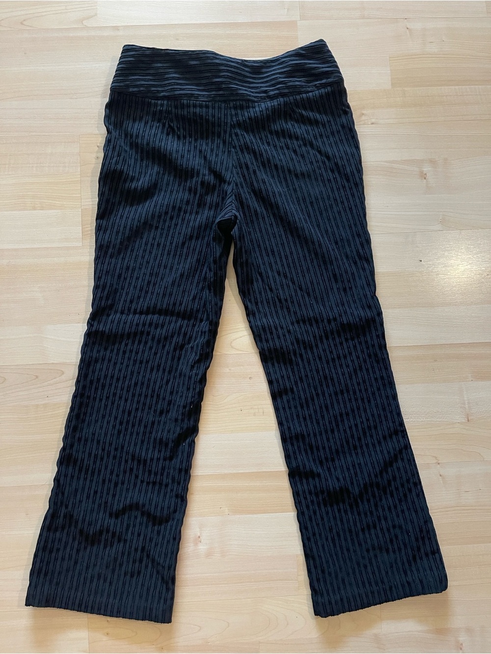 Joe Benbasset Black Ribbed Straight Leg Pants Size 5 - Picture 3 of 6